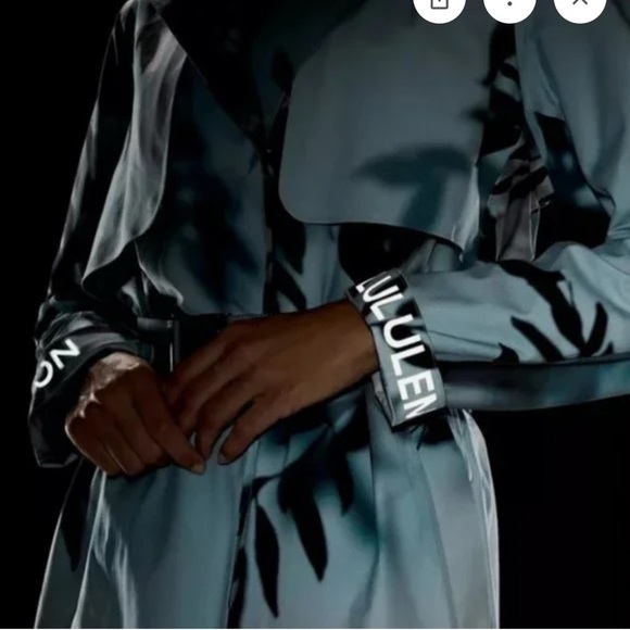 Lululemon Always There Trench Coat Misty Floral Blue 10 - Picture 4 of 13